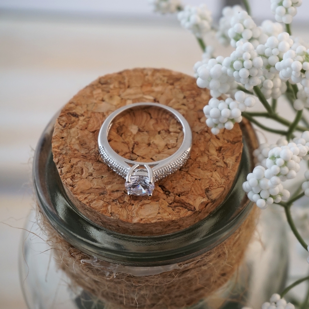 925 Sterling Silver Engagement Ring